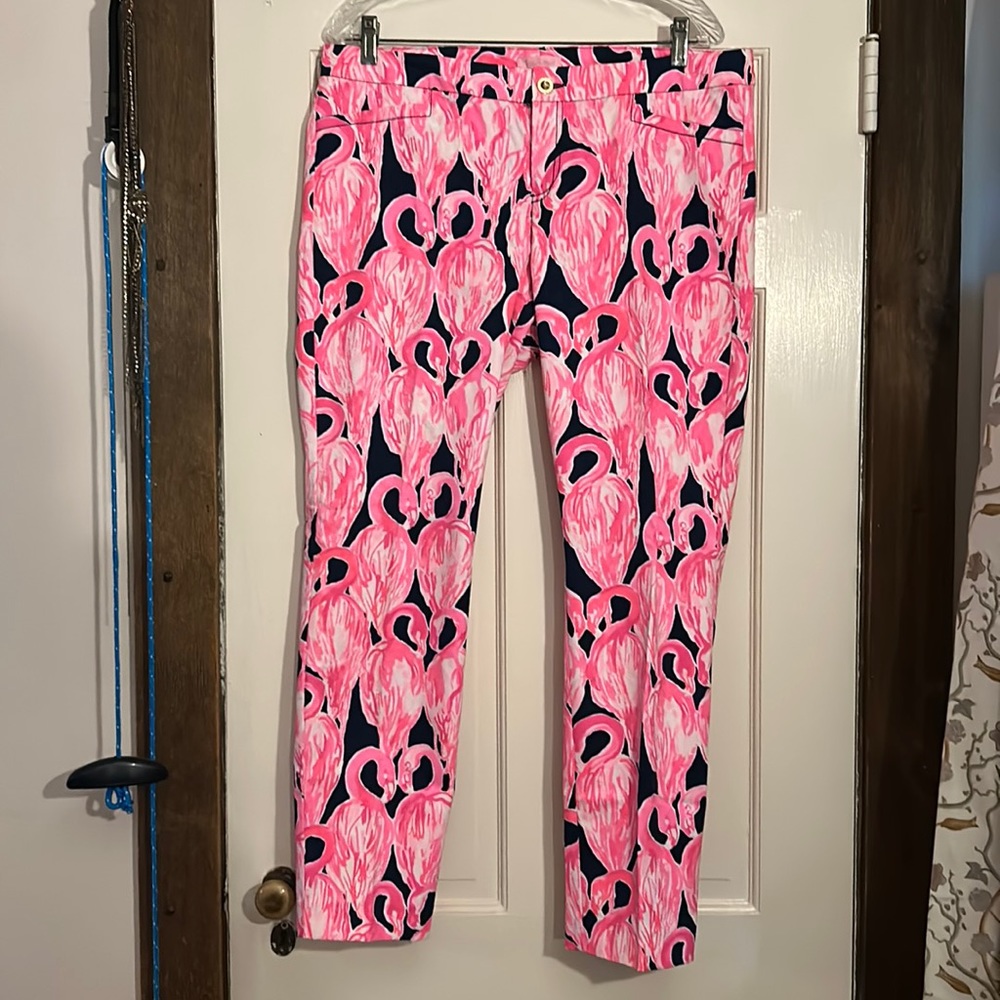 Lilly Pulitzer flamingo pants